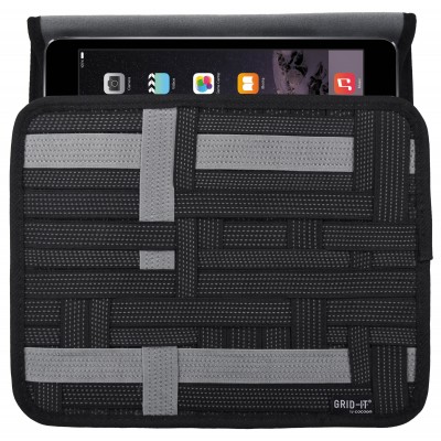 Negro Funda para Tablet iPad/Samsung Galaxy Tab 10.1/Motorola Xoom Cocoon Grid-It 